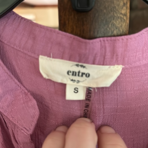 Entro Size Small Pink Sleeveless Tunic - Picture 5 of 5